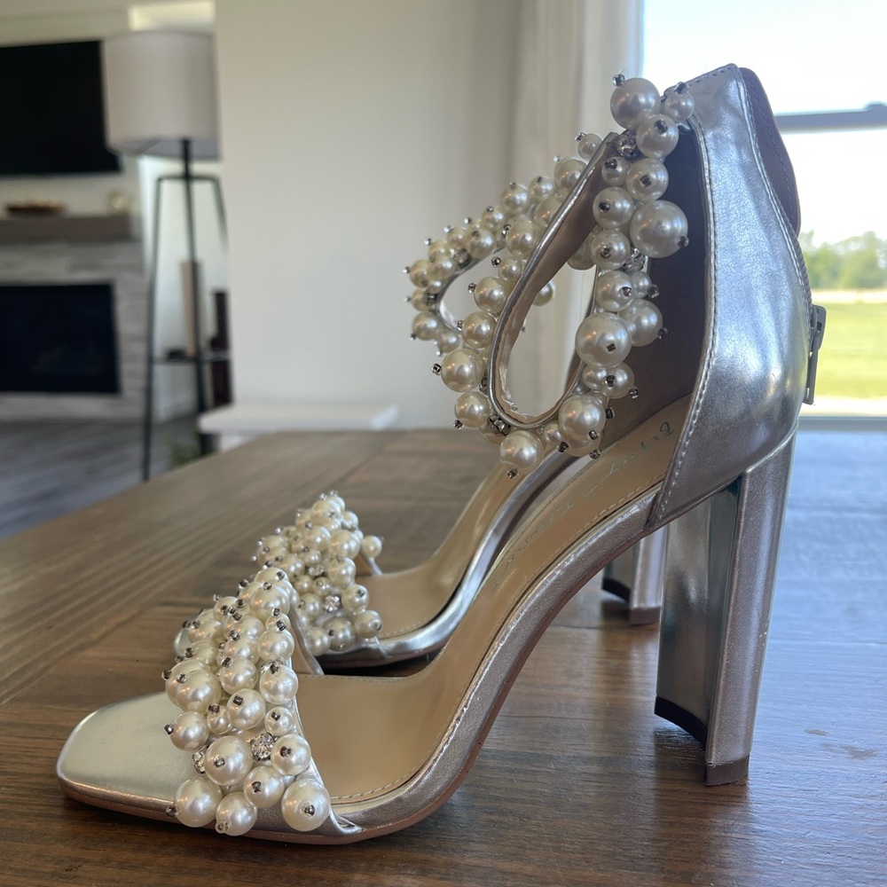 Betsy Johnson Pearl and Diamond Heels